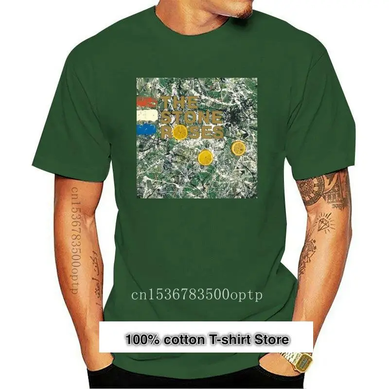 

Camiseta oficial de The Stone Roses, prenda de vestir, de algodón, a la moda