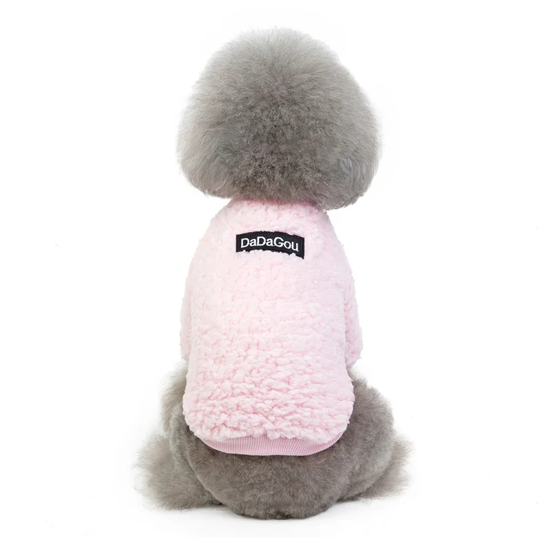 Pink Fashion Pet Small Dog Clothes Winter Warm Dog Jacket Harness Chihuahua Puppy Coats XS-XL - Color: Pink