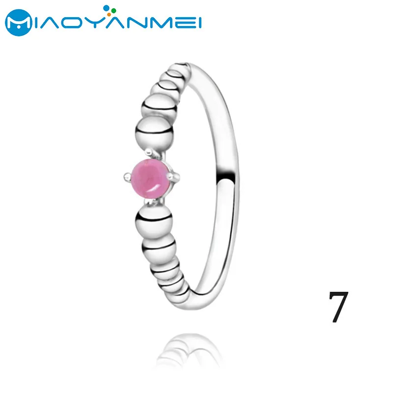 Подарок на день рождения 925 пробы Серебряные кольца проложить камень кольцо