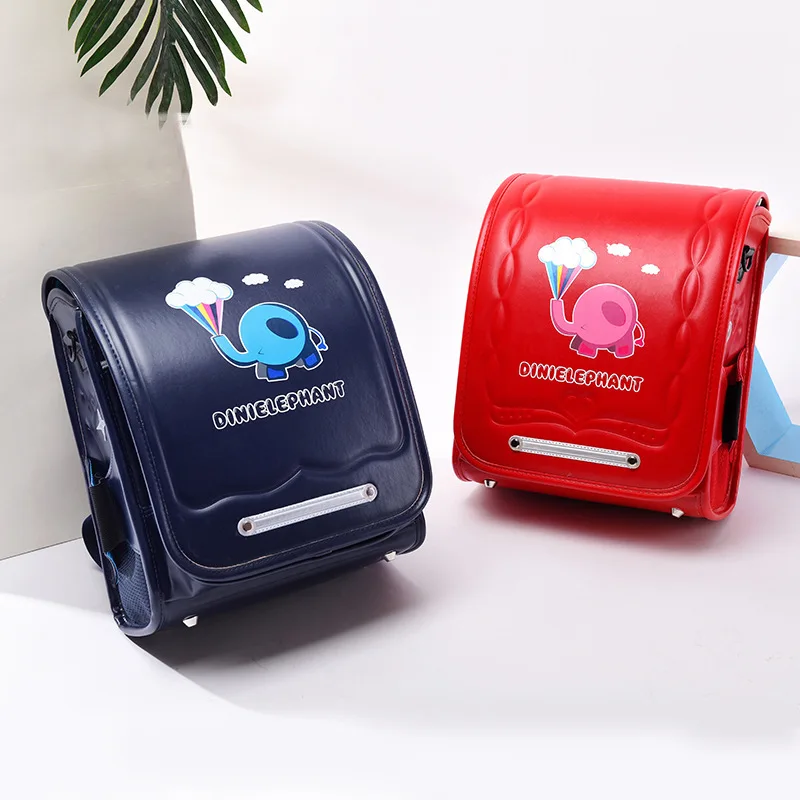 Японский Детский рюкзак из искусственной кожи ортопедическая школьная сумка для