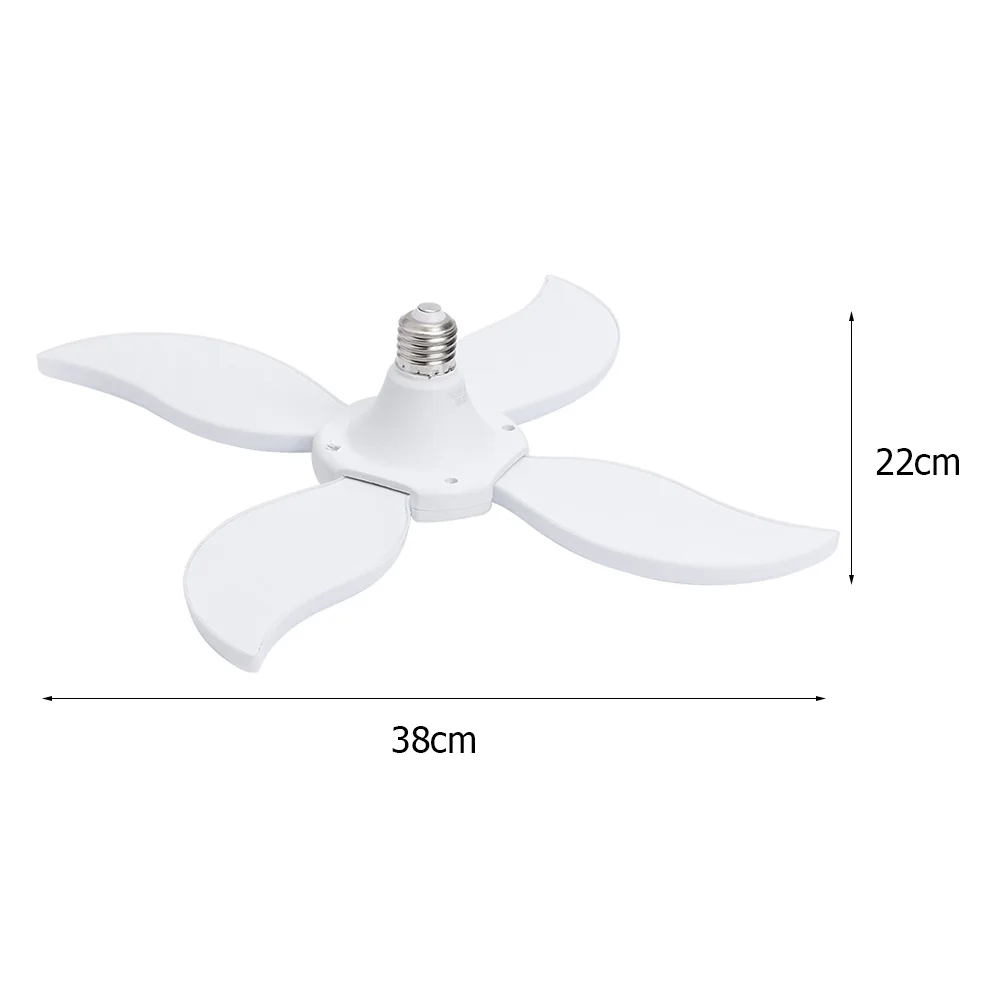 

60W E27 LED Fan Garage Light Good Transmittance Uniform Lighting Folding High Bay Workshop Industrial Lighting Lamp