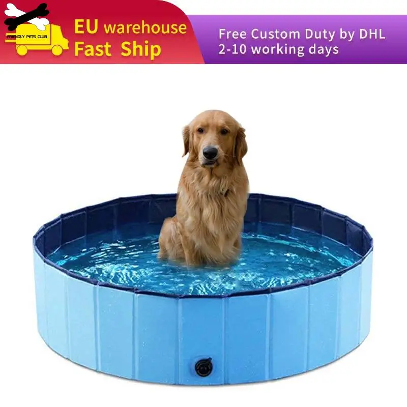 Ванна для домашних животных складной бассейн пляжа и отдыха на открытом воздухе