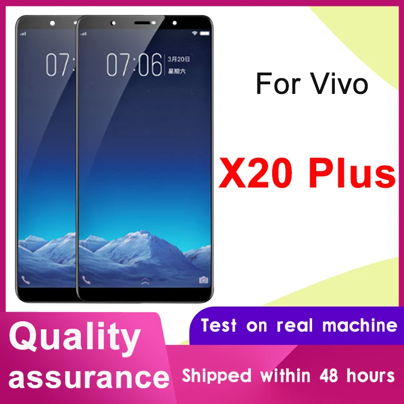100% тестирование 6 43 ''Дисплей Замена для Vivo X20 плюс ЖК дисплей кодирующий