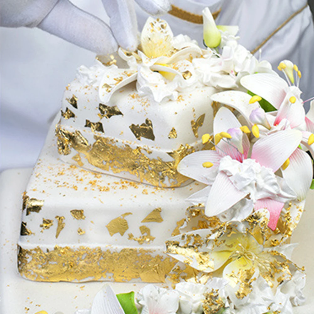 3 украшения для бутылок заполнение сахарной бумаги золотой блеск алюминиевая