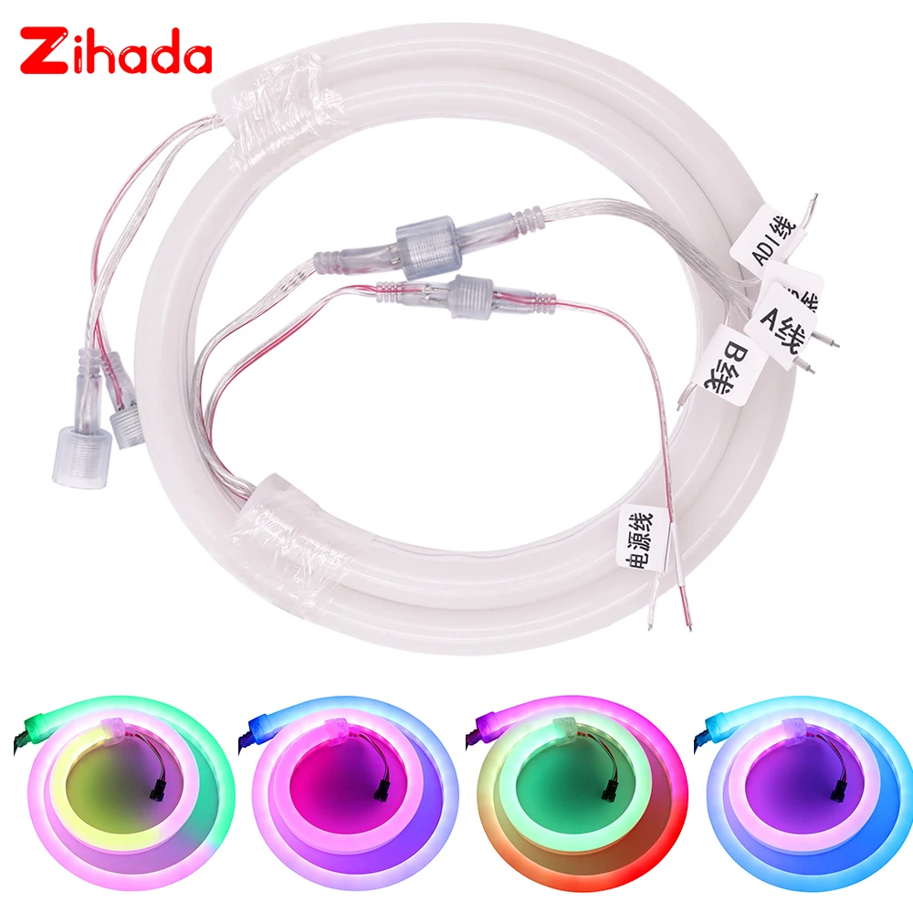 Светодиодная лента WS2812B DMX512 полноцветный RGB неоновый светильник адресуемый