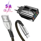 Дорожный кабель Micro USB Type-c с 4 USB-портами 3,0 для Huawei Honor 8, 9 lite, Samsung S6, S7, S8, S9, Xiaomi