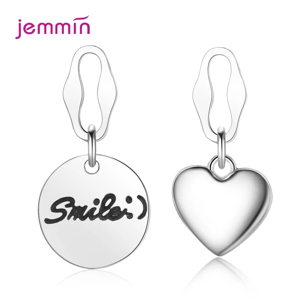 Заявление в стиле панк с длинной бахромой асимметричные серьги виде колец 925