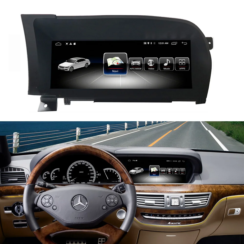 4 + 64G Android мультимедийный сенсорный экран для Mercedes Benz S Class W221 2006 2013 автомобильный