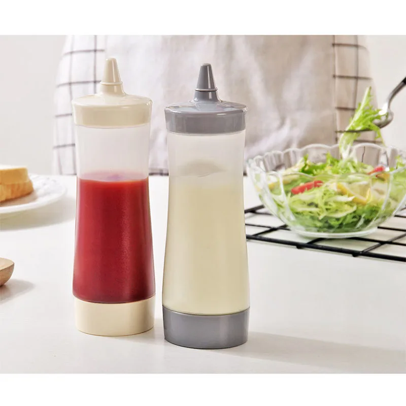 

Squeeze Bottle Kitchen Accessories Sauce Vinegar Oil Ketchup Gravy Cruet Condiment Dispenser Leak-Proof Household Oil Bottle