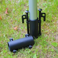 awning rod holder outdoor camping canopy rod iron holder fixed tube reinforced windproof tent awning pole accessories