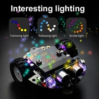 diy programming remote control smart robot car 2wd rc car with microbit board electronic programmable education learning gift