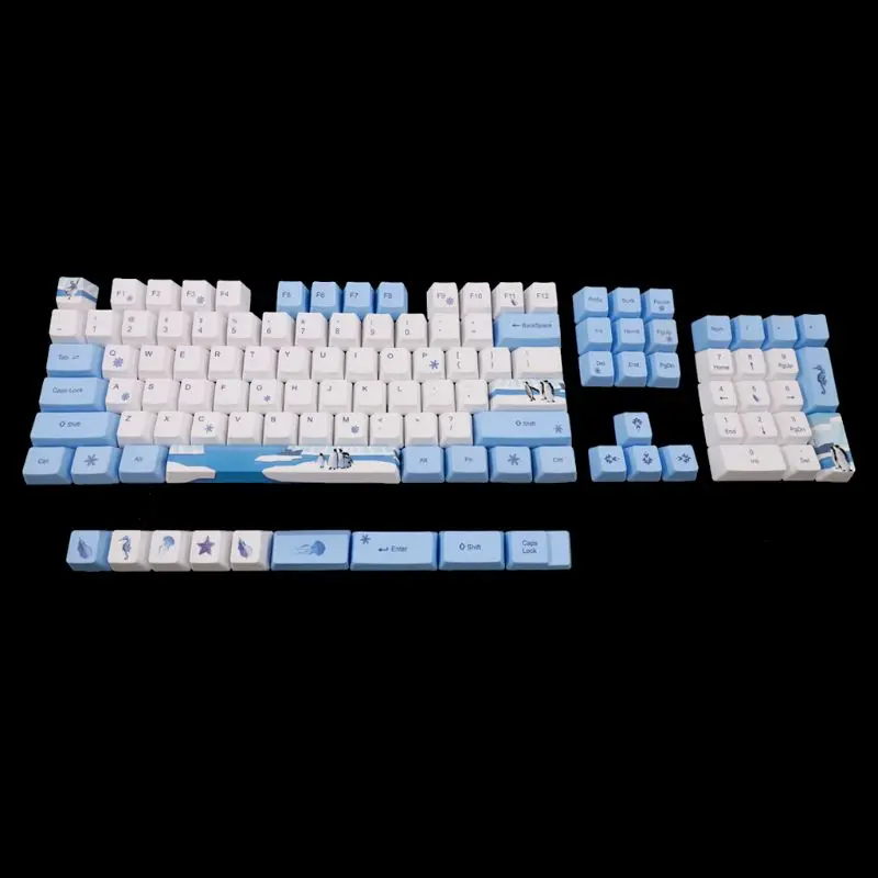 

C5AB 113 Keys Antarctic Penguin OEM PBT Dye-Sublimation Mechanical Keyboard Keycaps