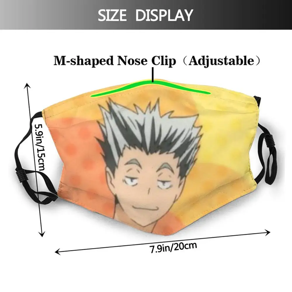 Haikyuu Bokuto Diy маска для лица взрослых и детей Oya Аниме забавная наклейка | Аксессуары