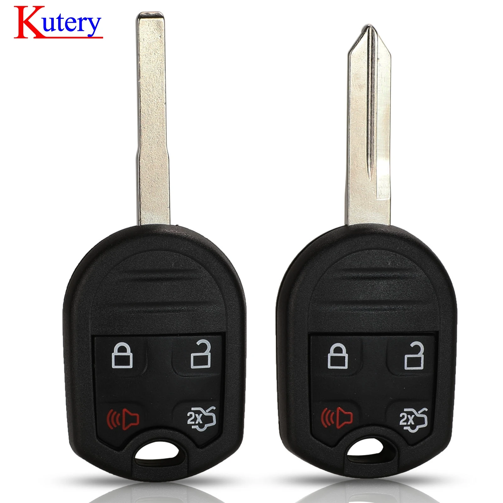 kutery 5/10/20/30/50 шт Замена 4 кнопки ключа автомобиля Shell Чехол для Ford Focus Fiesta C Max Ka