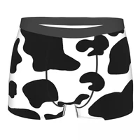cow print cottagecore rural aesthetic underpants homme panties mens underwear ventilate shorts boxer briefs