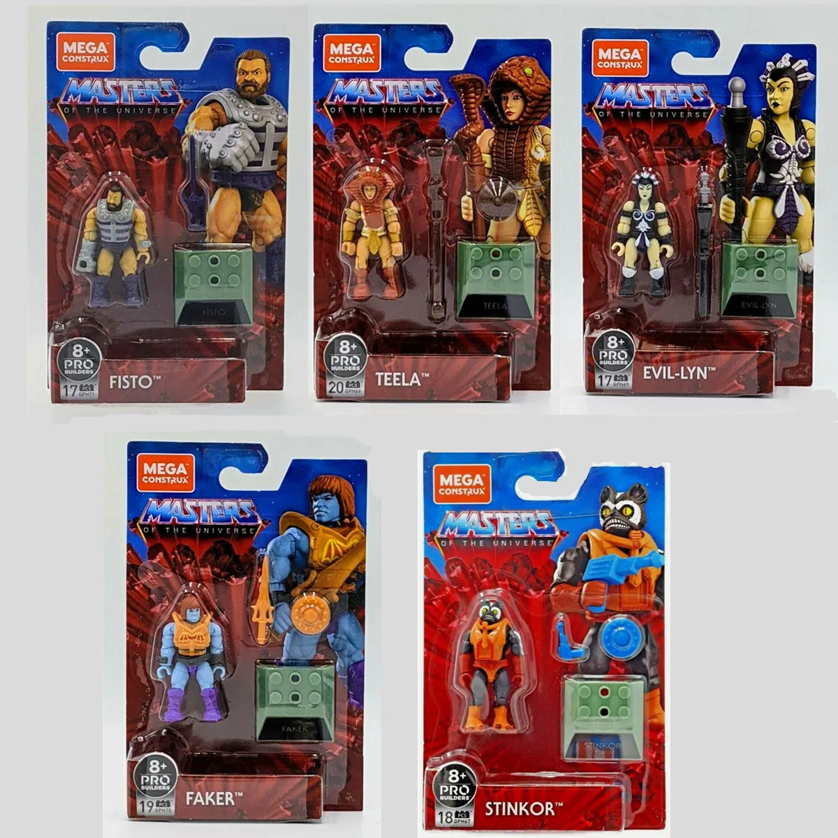 Mega Construx мастера Вселенной MOTU Pro строитель персонаж серии Stinkor EVIL-LYN он-человек |
