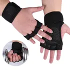 Новинка, 1 пара тренировочных перчаток для тяжелой атлетики, женские и мужские Спортивные Перчатки для фитнеса, бодибилдинга, гимнастики, рукоятки для тренажерного зала