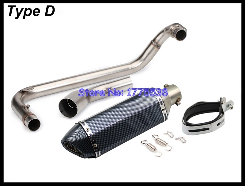 MSX125 Motorcycle Exhaust Muffler Full System Middle Link Pipe for Honda Grom MSX 125 M3 2013-2018 Escape Moto with DB Killer | Автомобили