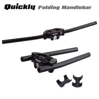 bicycle handle bar 25 4 31 8620680mm aluminium alloy mtb bike bar quick foldable kick stunt scooter bicycle folding handlebar