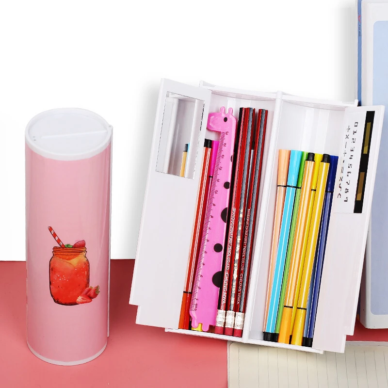 Большой мультяшный чехол для карандашей с солнечной батареей мальчиков и