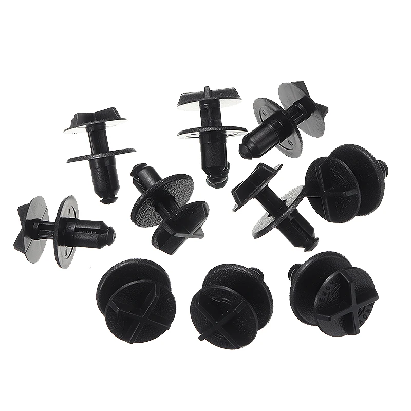 

10pcs 9mm Hole Battery Cover Cowl Panel Clip Plastic Auto Fastener Clips For Range Rover Land Rover