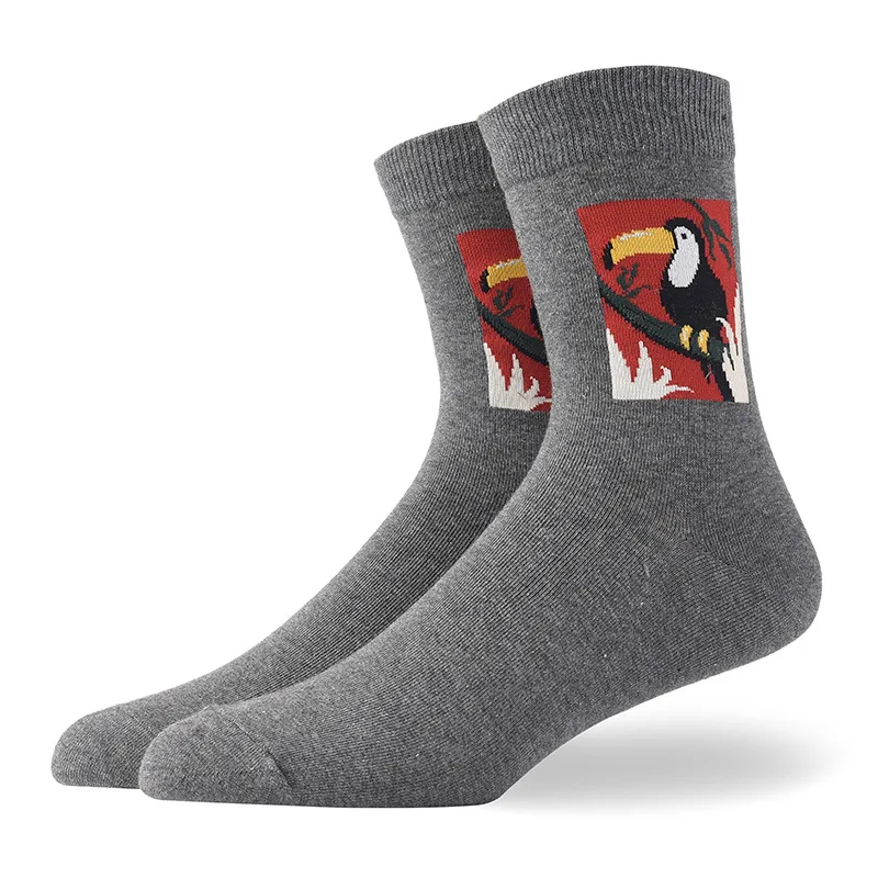 

2020 New Autumn / Winter Fashion Breathable Cotton Personality Adult Socks Cotton Socks Socks Jacquard Men's Socks Wholesale