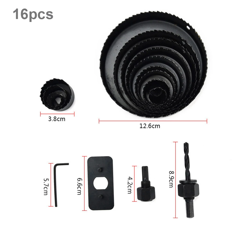 

7/8/11/16 Pcs Hole Saw Cutting Set Kit Drilling Tool Wood Metal Cutter high quality Mandrels Saws Core Drill Bits Woodworking