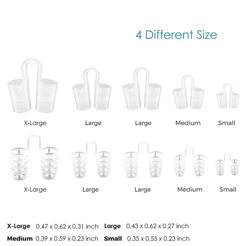 10 шт. силиконовые зажимы для носа 4 размера | Красота и здоровье