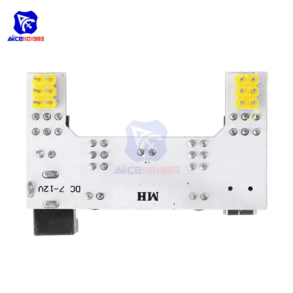 Фото Diymore MB-102 830, макетная плата без пайки + 65 шт. кабелей перемычки + Модуль блока питания, полный комплект для Arduino №2