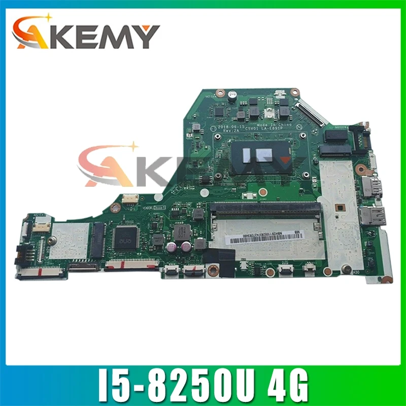 

C5V01 LA-E891P NBGSW1101 NB.GSW11.001 для ACER Aspire A315-53 A515-51G Материнская плата ноутбука Процессор: I5-8250U 4G тест ОК материнская плата