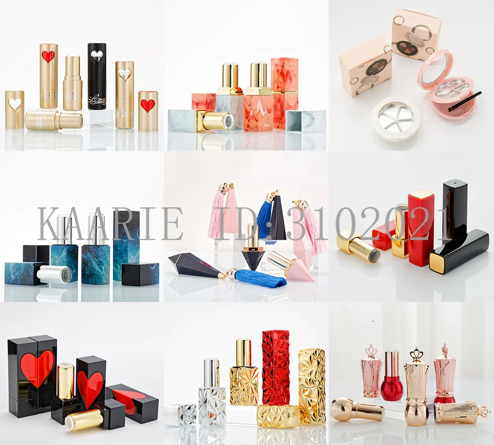 

10/30/50pcs Diy Empty Lipstick Tube Round Square 12.1mm Lip Balm Container Cosmetics Refillable Bottle Makeup Lipstick Shell