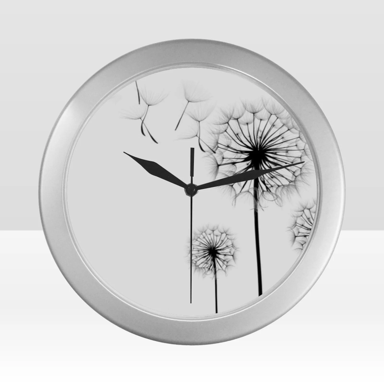 

Yescustom Round Fashion Clock Wall Living Room Creative Needle Watches Bedroom Home Decor Wall Clock 9.65''