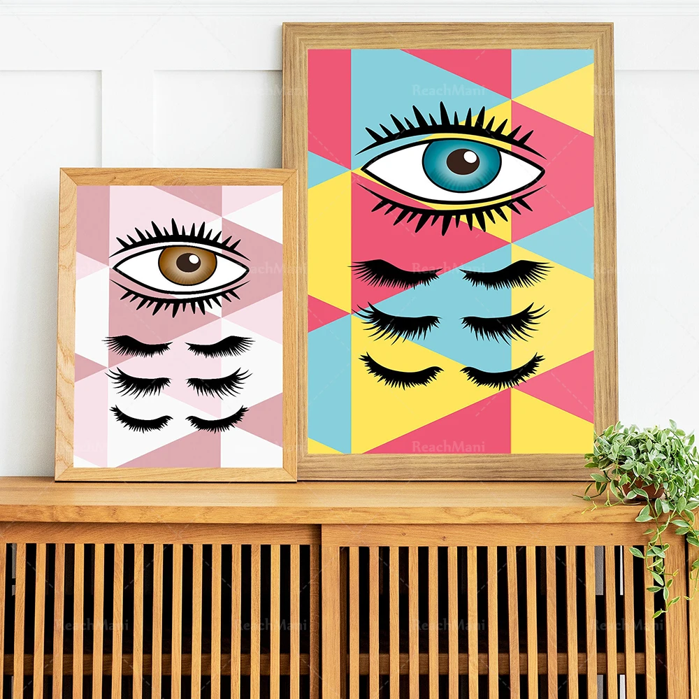 

Beauty Room Print | Eyelash Dressing Area Wall Art | Contemporary Poster Decoration
