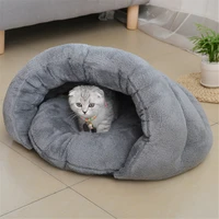 fleece warm puppy cat house cave cushion furniture dog bed soft mats basket lovely suitable pet products accessories supplies