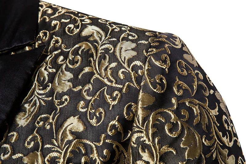 

European American Men's Clothing 2021 Autumn Winter Solid Color Large Size Jacquard Fashion Design Formal Men's Lapel Suit