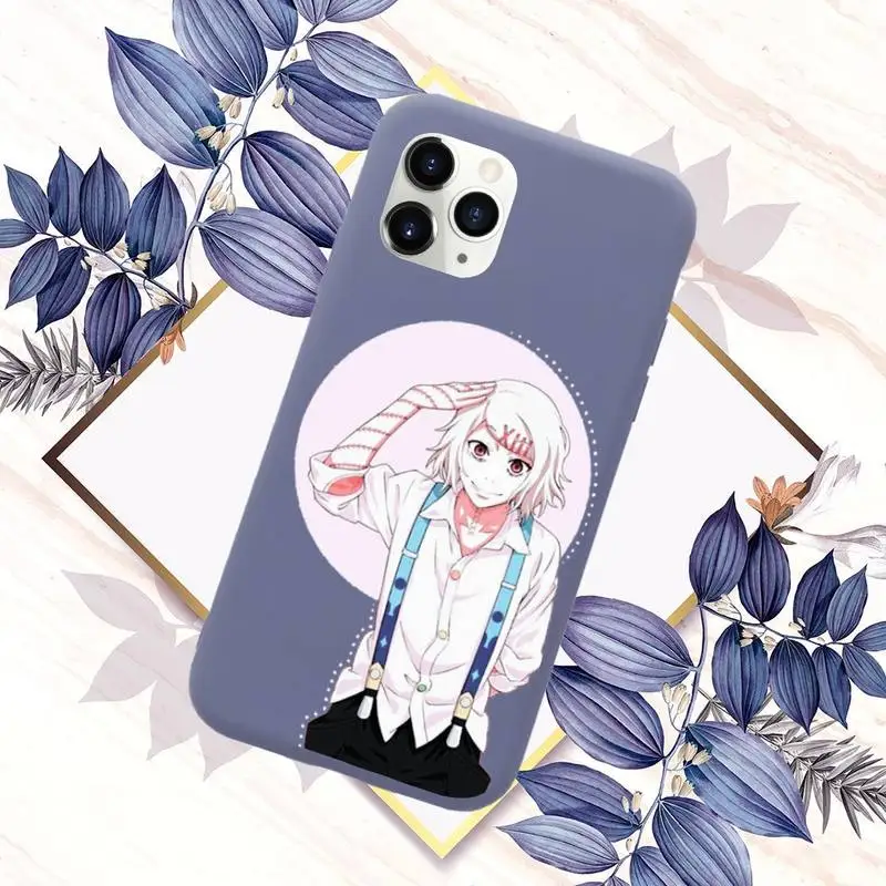 

JUUZOU SUZUYA Tokyo Ghouls Phone Case Candy Color for iPhone 11 12 mini pro XS MAX 8 7 6 6S Plus X SE 2020 XR