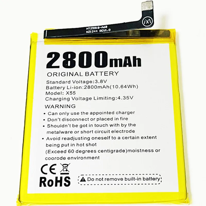 3 8 V 2800mAh для батареи DOOGEE X55|Аккумуляторы мобильных телефонов| |
