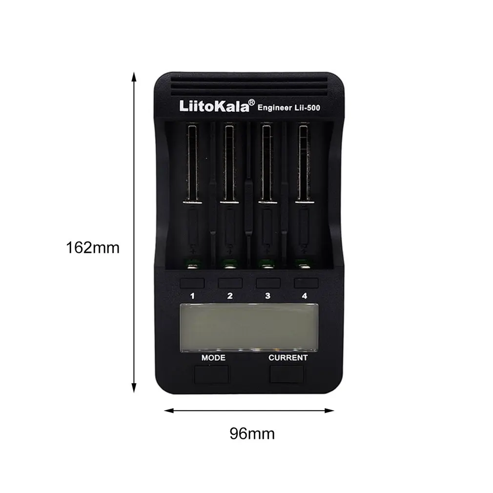 Liitokala Lii-500 18650 LCD Display Charger 26650 21700 14500 10440 4 Slots NiMH li-ion Smart Battery with Adapter | Обустройство