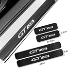 4 шт. для PEUGEOT GT линия RIFTER 3008 5008 порога пластина гвардии Стикеры порог протектор углеродного волокна наклейка аксессуары