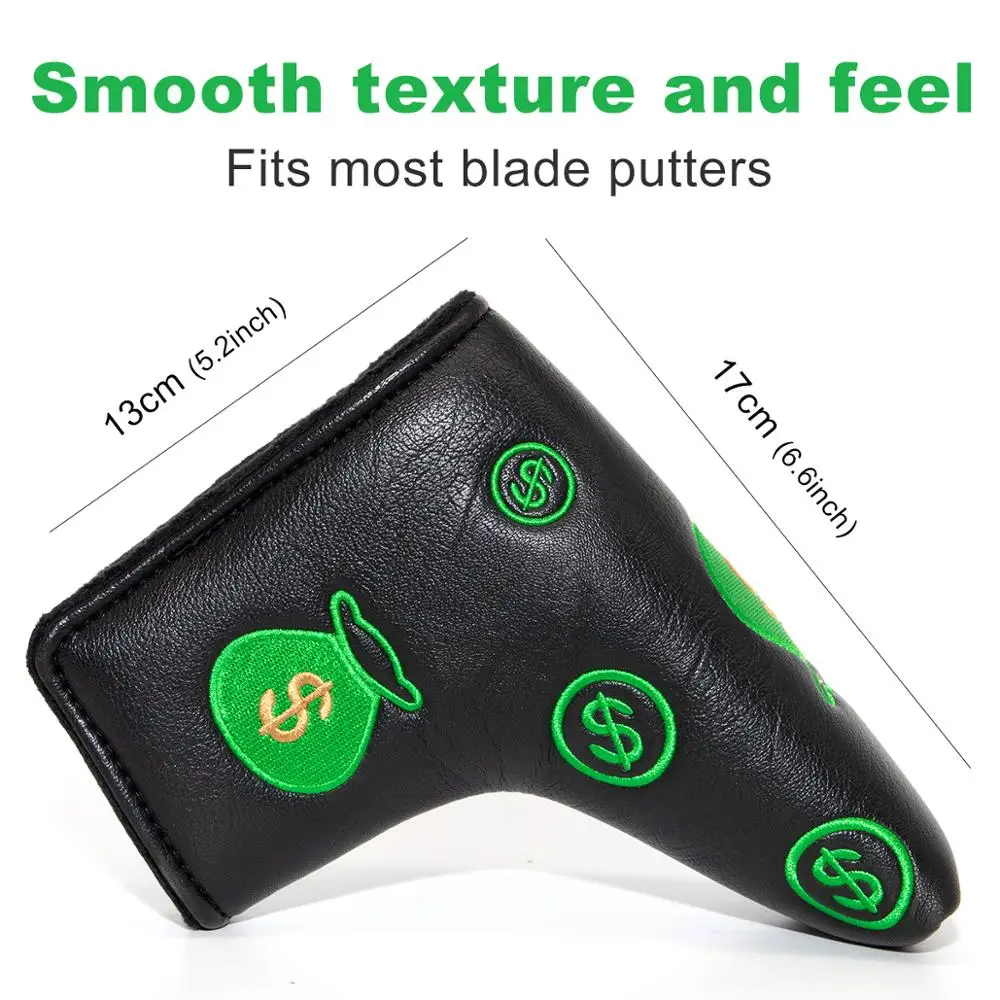 Чехол для клюшек гольфа чехлы (квадратный) из искусственной кожи с магнитным