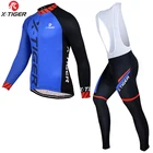 X-TIGER Pro комплект с длинным рукавом, трикотажные изделия для велоспорта, летние мужские трикотажные изделия для велоспорта, одежда для горного велосипеда, велосипедная одежда