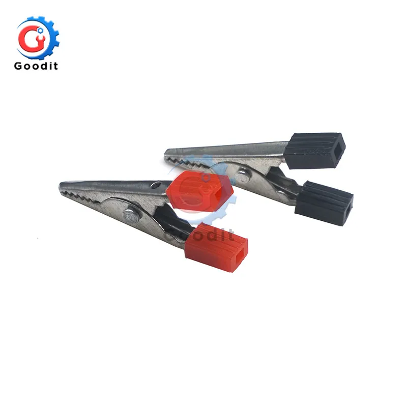 Зажимы типа крокодил 10 шт. изолированные пластиковые ручки для проводов