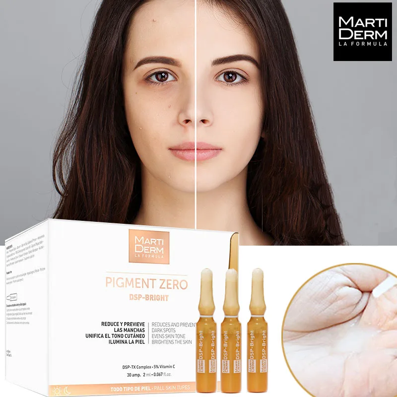 Martiderm пигмент Zero DSP-яркие темные пятна ампулы лица веснушки удалить отбеливающая сыворотка 2 мл
