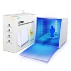 Коробка для отверждения УФ-смолы для LCD DLP SLA 3D смолы отверждения моделей с поворотным на 360 градусов таймером управления белый
