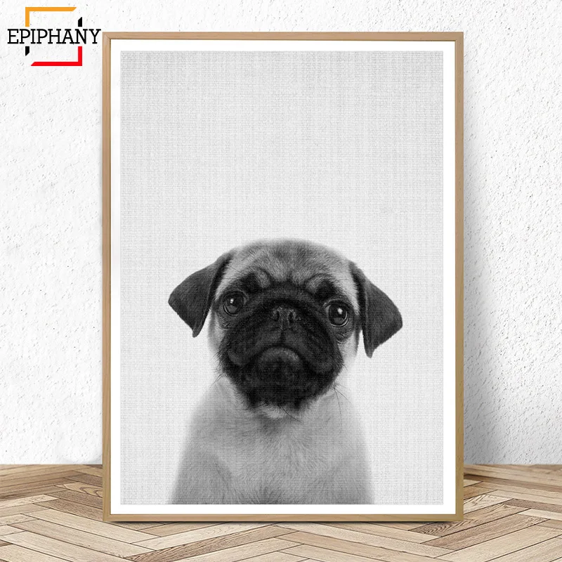 Настенный художественный постер для детской комнаты с изображением щенка собаки