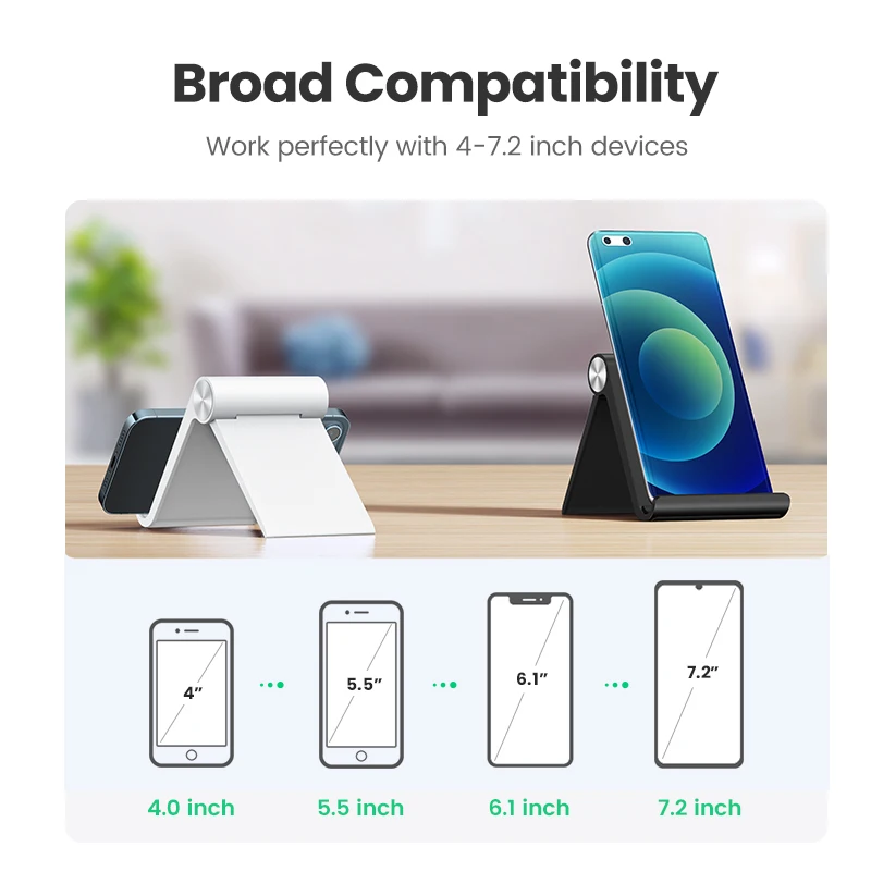 UGREEN Phone Holder Stand For Mobile Phone Foldable Mini Cell Phone Stand Holder For iPhone 13 12 11 X XR  Xiaomi Samsung Huawei