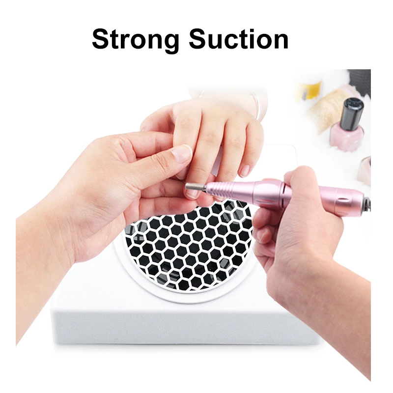 80 Вт пылесос для ногтей сильный всасывающий вентилятор маникюрный станок