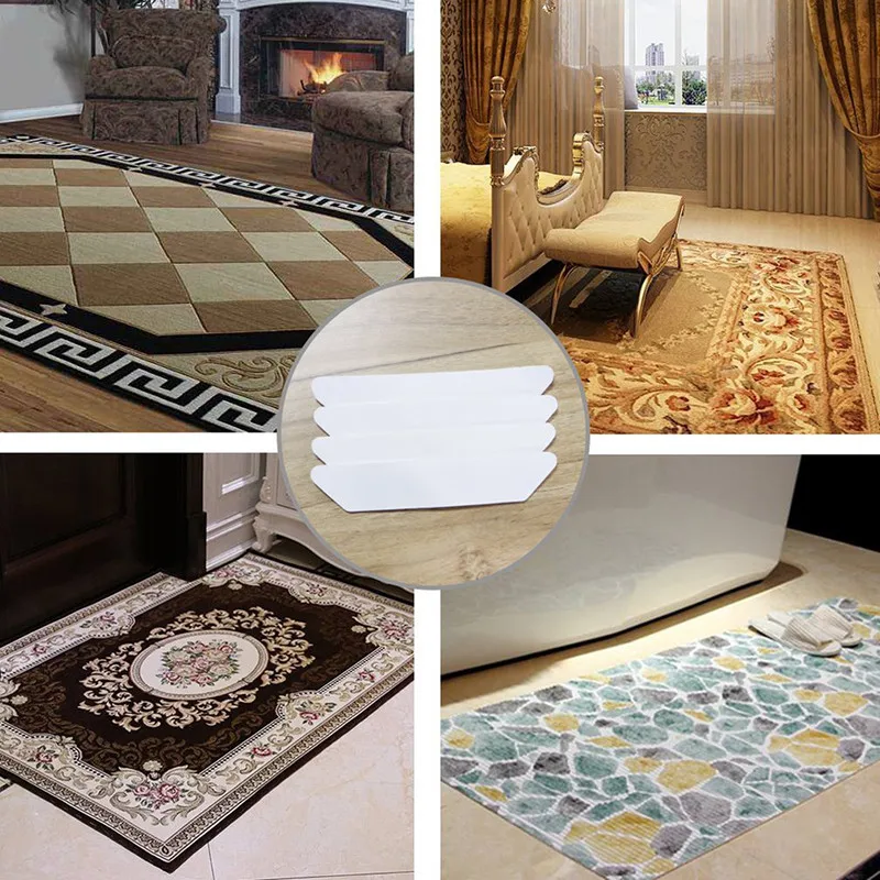 Нескользящий коврик мат Захваты противоскользящие углы для ванной кухни