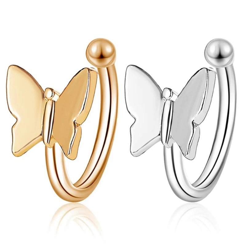 

1Pc Butterfly Ear Cuffs Clips For Non Pierced Clip On Earrings Cartilage Earring For Women Aesthetic Earcuffs Ear Accessories