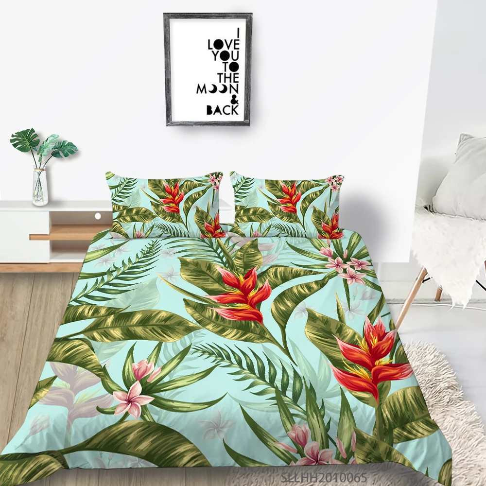 

Sunshine High Quality Bedding Set 3D Flower Print Design Duvet Cover Soft Fashionable Modern Home Bed Set Bedroom Decoration